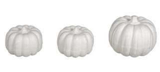 Polystyreen Pompoen Set x3